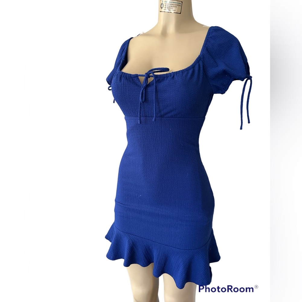 Blue fitting dress